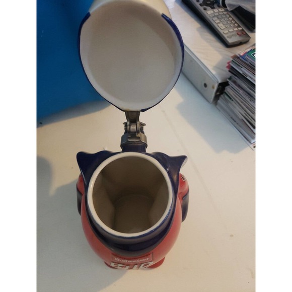 Vintage Budweiser BUDMAN BEER STEIN 1989 Collectors Edition - Picture 8 of 9